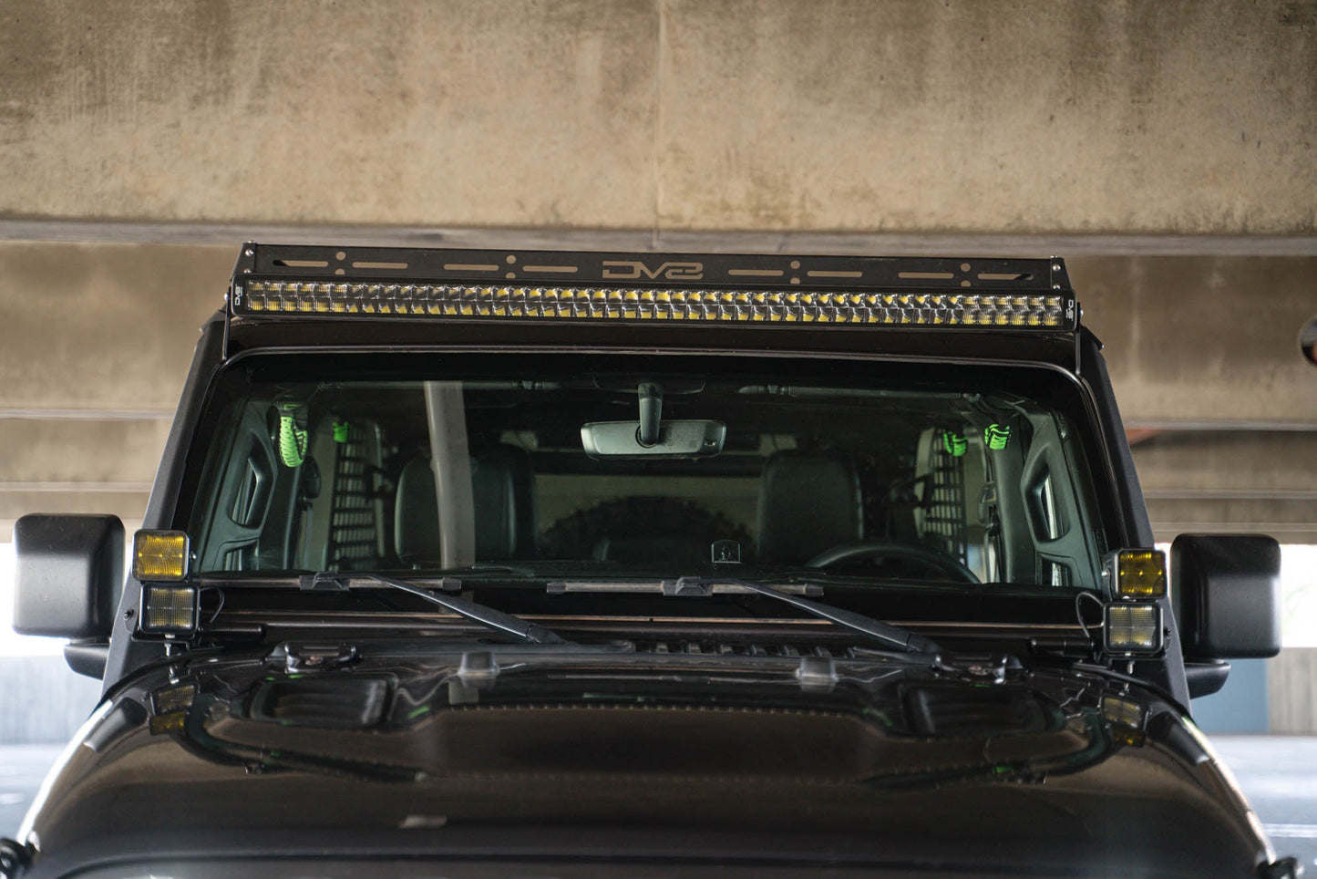 2018 2025 Jeep Wrangler JL JLU Gladiator JT 50 Inch Light Bar Mount DV8 Offroad-6