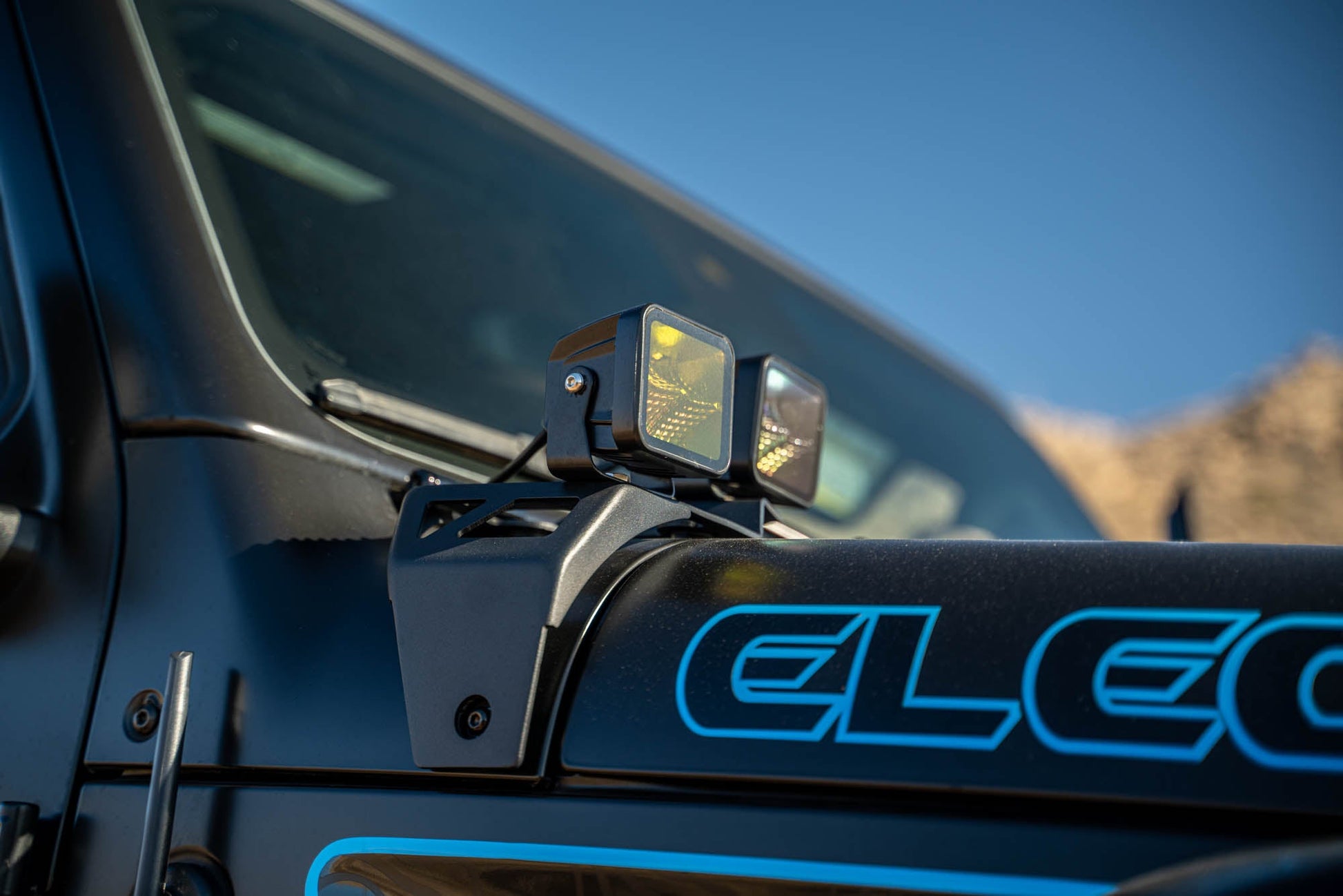 2020 2025 Jeep Wrangler JL JLU 4xe Gladiator JT Dual Light Pod Mounts DV8 Offroad-7