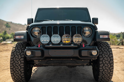 2018 2025 Wrangler JL Push Bar for Mopar Rubicon Steel Bumper DV8 Offroad-5