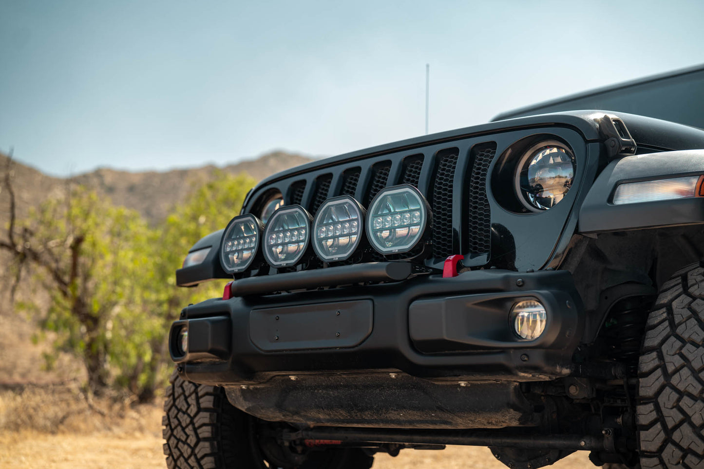 2018 2025 Wrangler JL Push Bar for Mopar Rubicon Steel Bumper DV8 Offroad-7