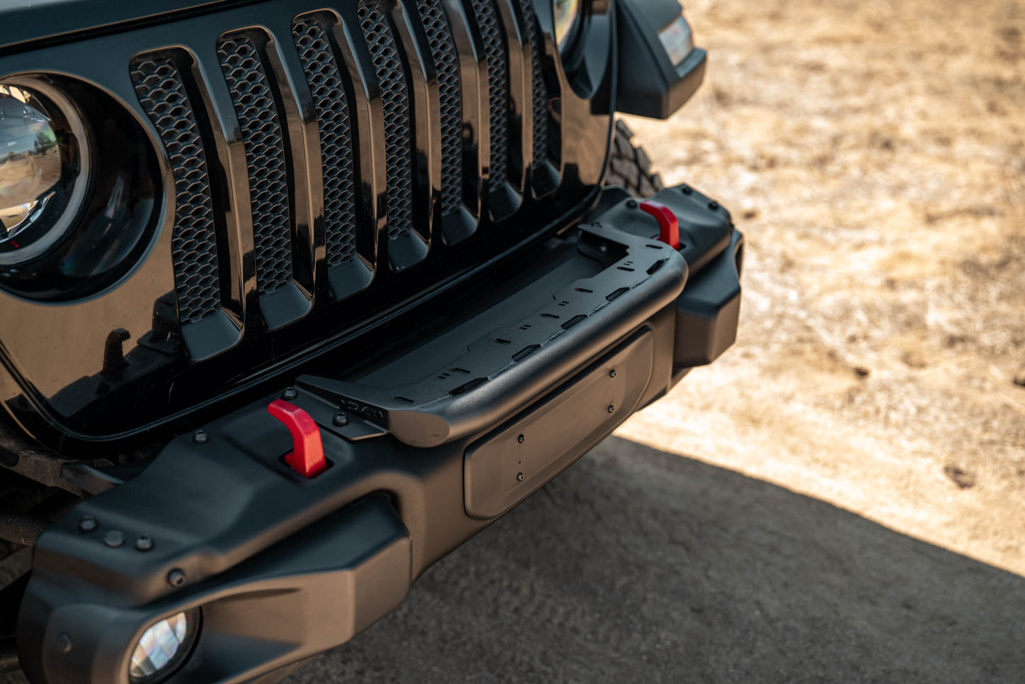 2018 2025 Wrangler JL Push Bar for Mopar Rubicon Steel Bumper DV8 Offroad-9