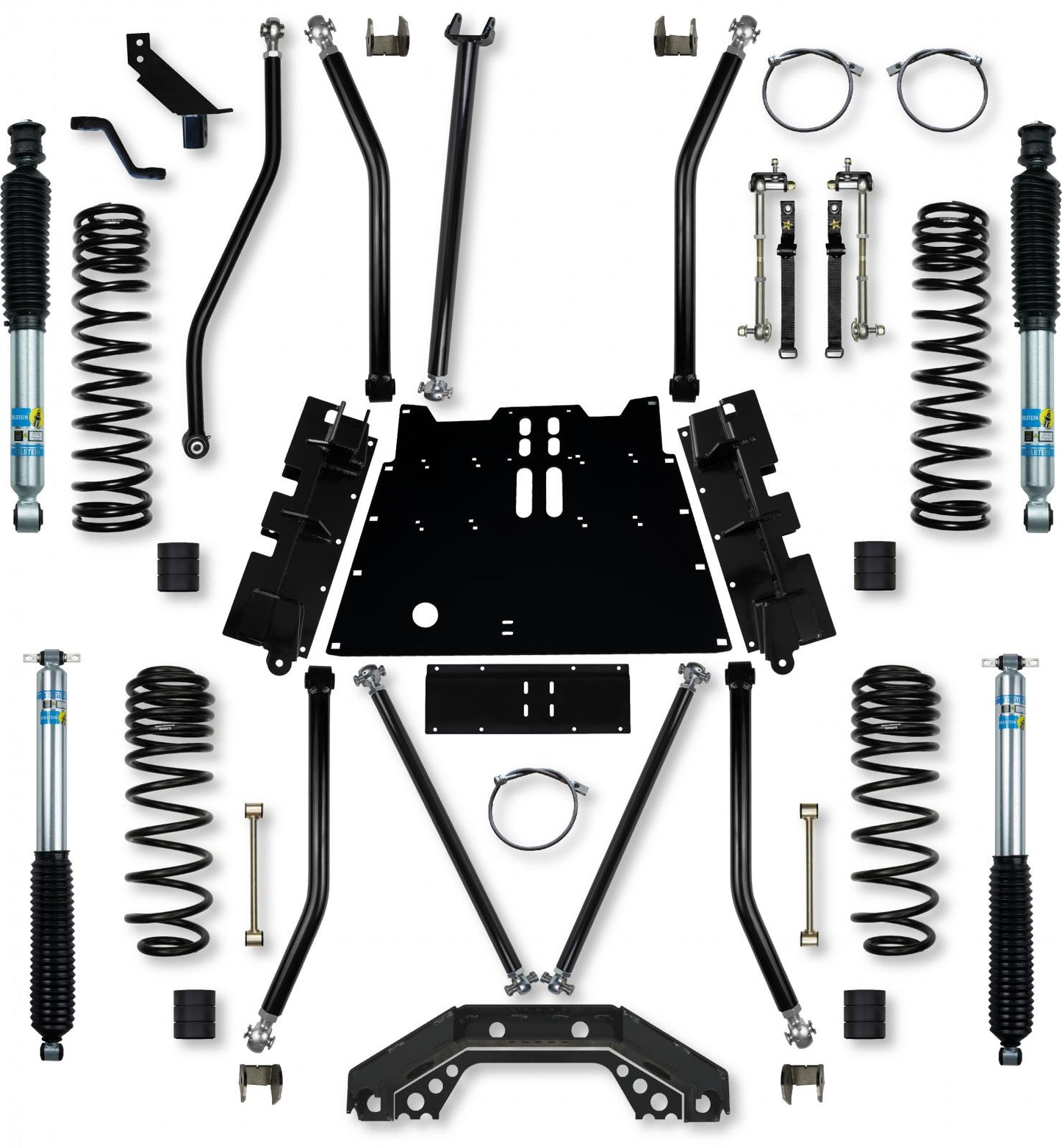 4.5 Inch X-Factor X2 Flat-Belly Long-Arm Suspension System For Jeep Wrangler LJ Rock Krawler
