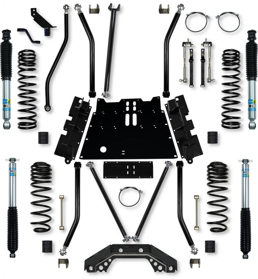 4.5 Inch X-Factor X2 Flat-Belly Long-Arm Suspension System For Jeep Wrangler LJ Rock Krawler