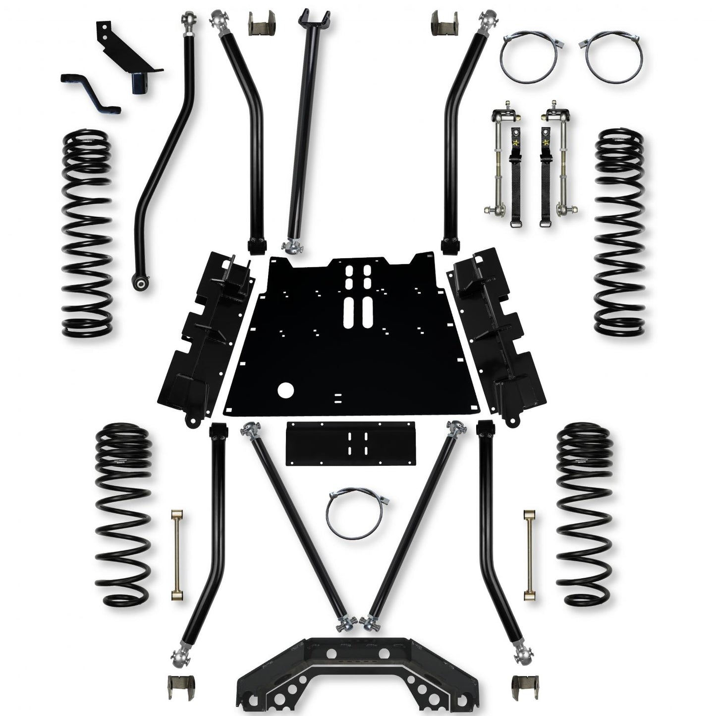 4.5 Inch X-Factor X2 Flat-Belly Long-Arm Suspension System For Jeep Wrangler LJ Rock Krawler-1