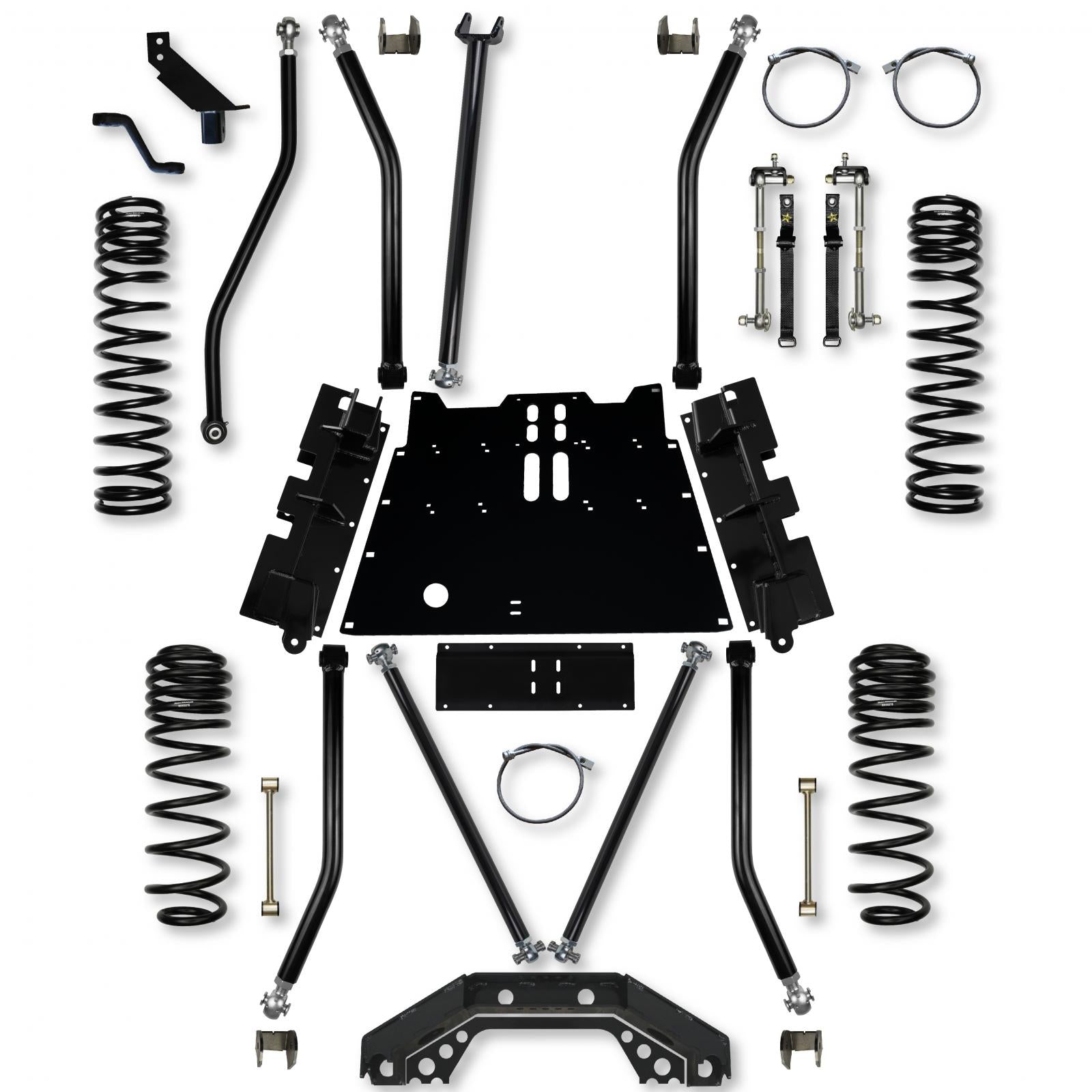 4.5 Inch X-Factor X2 Flat-Belly Long-Arm Suspension System For Jeep Wrangler LJ Rock Krawler-1
