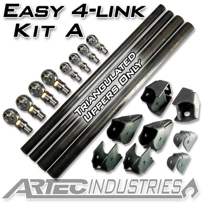 Easy 4 Link Kit A Tube All 1.25 Inch Rod Ends Artec Industries