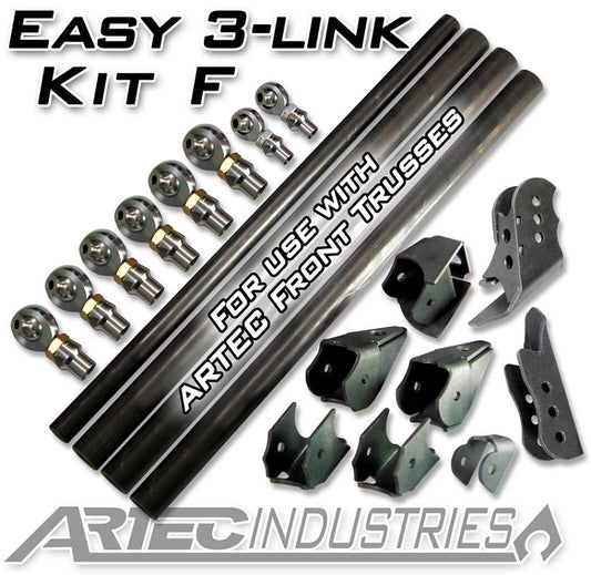 Artec Industries Easy 3 Link Kit F for Artec Trusses Yes Outside Frame Ford 85-91 Front Passenger Rear Driver Artec Industries