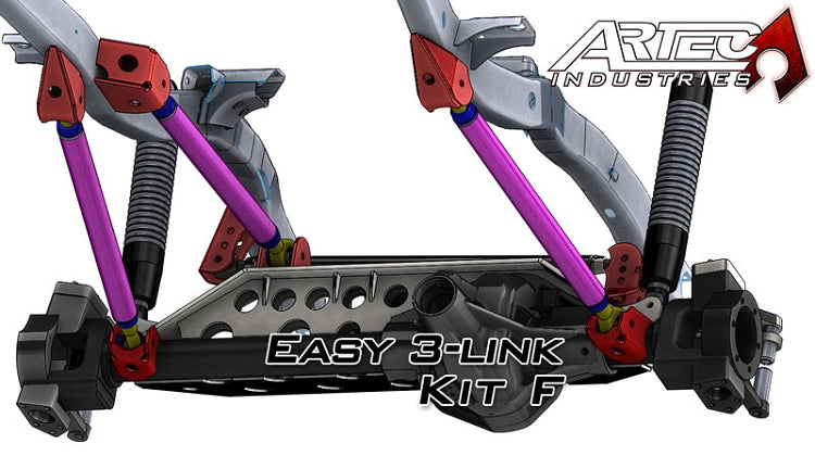 Easy 3 Link Kit F for Trusses Yes Outside Frame Dodge Front Driver Rear Passenger Artec Industries-1