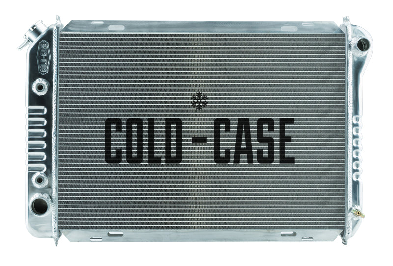 Cold Case Radiators 1987-1993 Ford Mustang Cobra Aluminum Radiator Auto Transmission Dual 12 Inch Fans Cold Case Radiators
