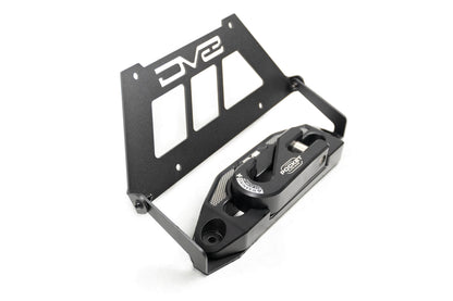 Fairlead Mounted Flip Up License Plate Bracket DV8 Offroad-11