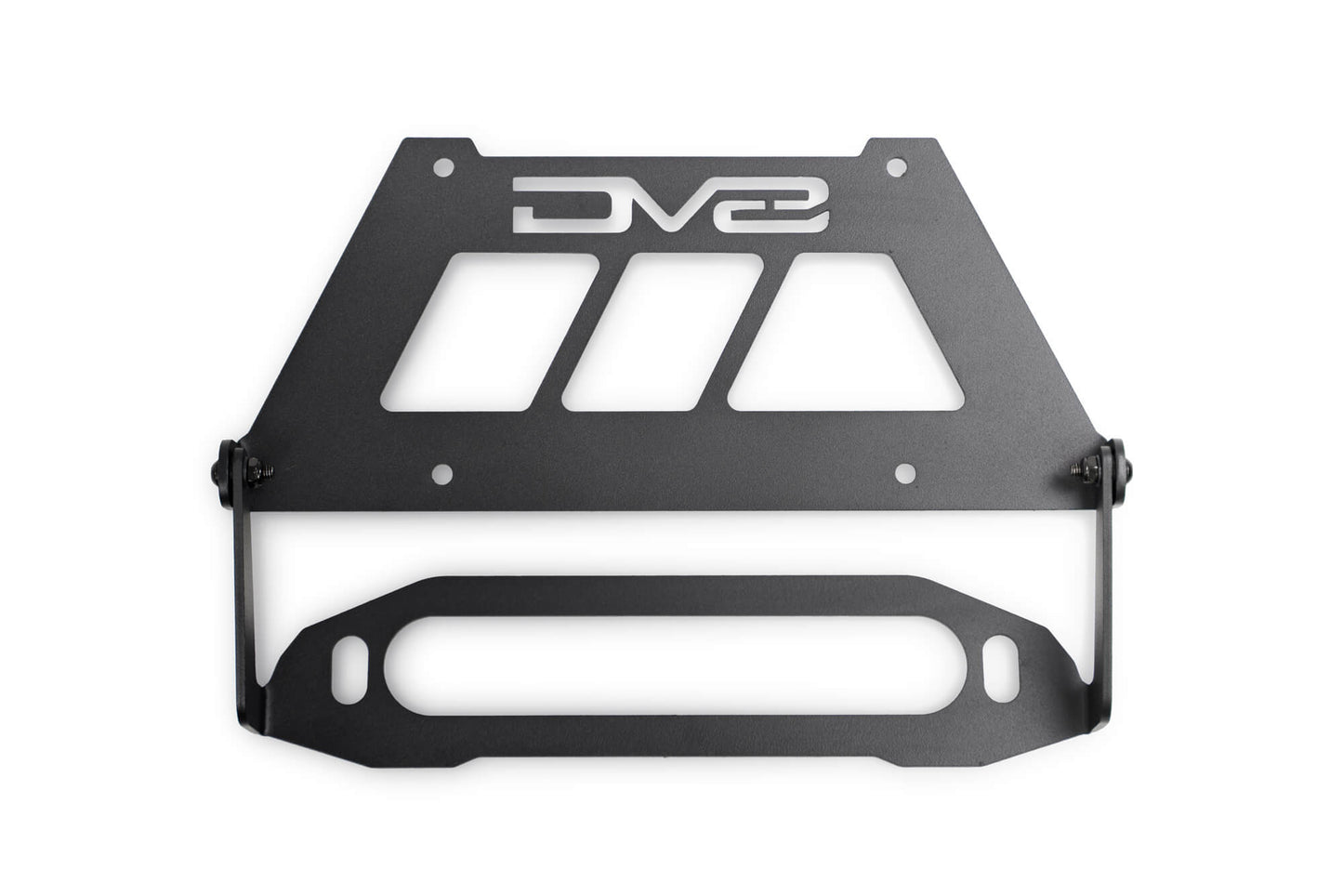 Fairlead Mounted Flip Up License Plate Bracket DV8 Offroad-8