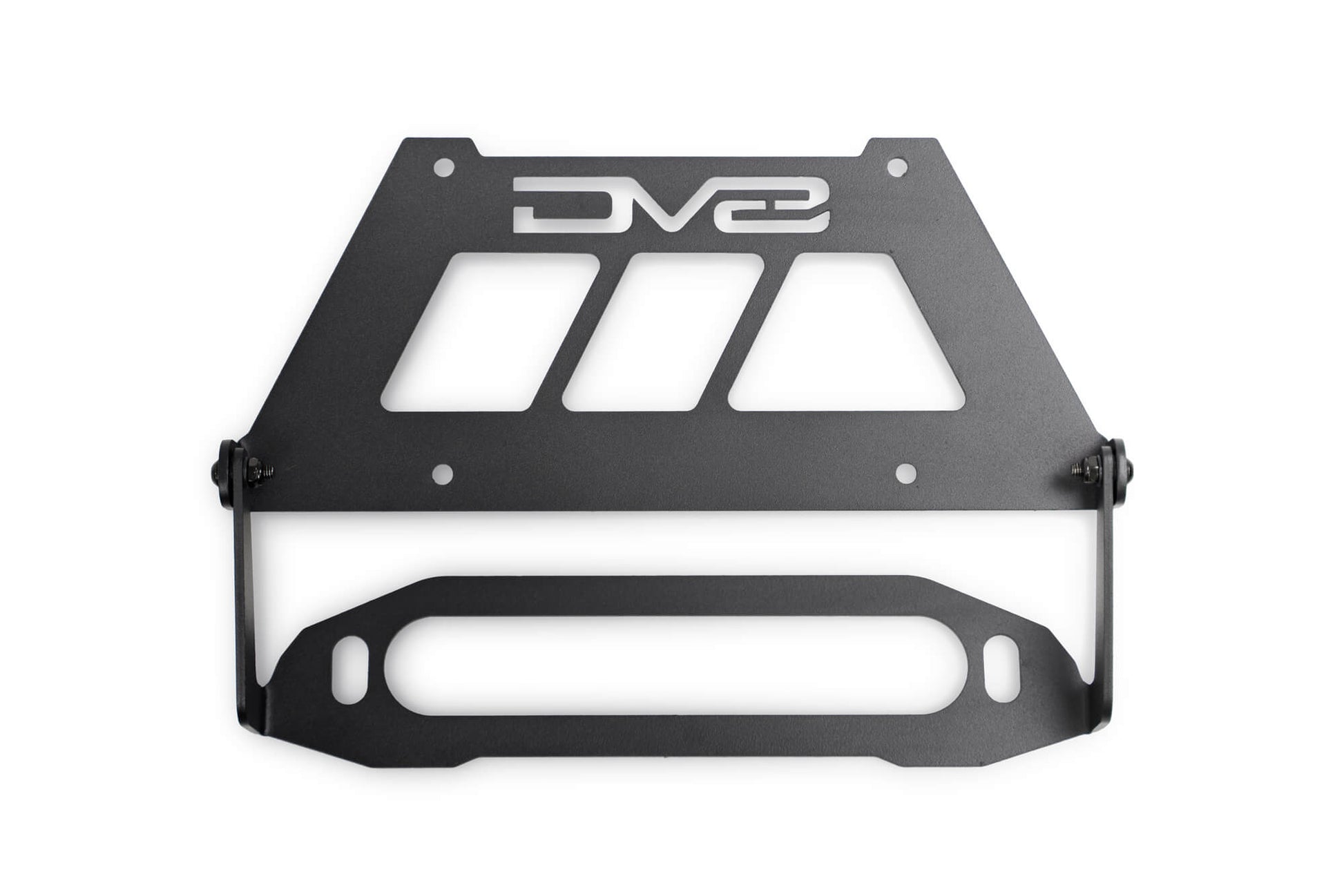 Fairlead Mounted Flip Up License Plate Bracket DV8 Offroad-8