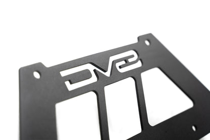 Fairlead Mounted Flip Up License Plate Bracket DV8 Offroad-9