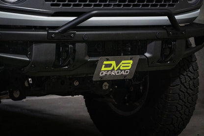 2021 2024 Ford Bronco Factory Front Bumper Center License Relocation Bracket DV8 Offroad-9