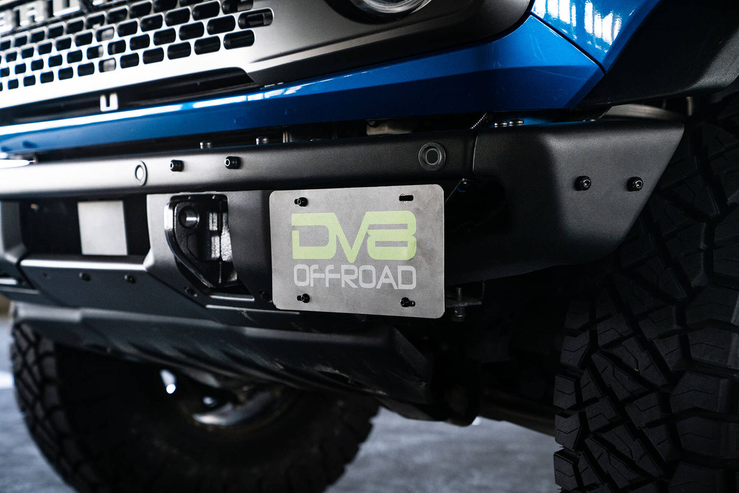 2021 2024 Ford Bronco Factory Front Bumper Side License Relocation Bracket DV8 Offroad-16