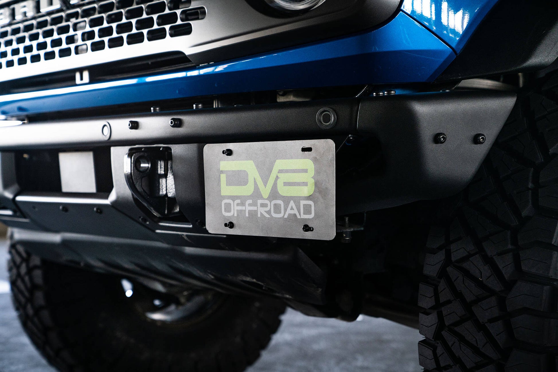 2021 2024 Ford Bronco Factory Front Bumper Side License Relocation Bracket DV8 Offroad-16