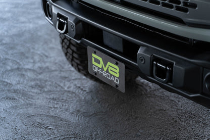 2021 2024 Ford Bronco Capable Bumper Front License Plate Mount DV8 Offroad-6