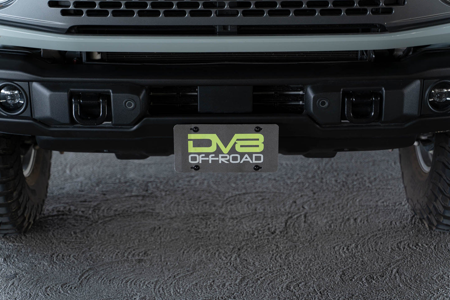 2021 2024 Ford Bronco Capable Bumper Front License Plate Mount DV8 Offroad-7