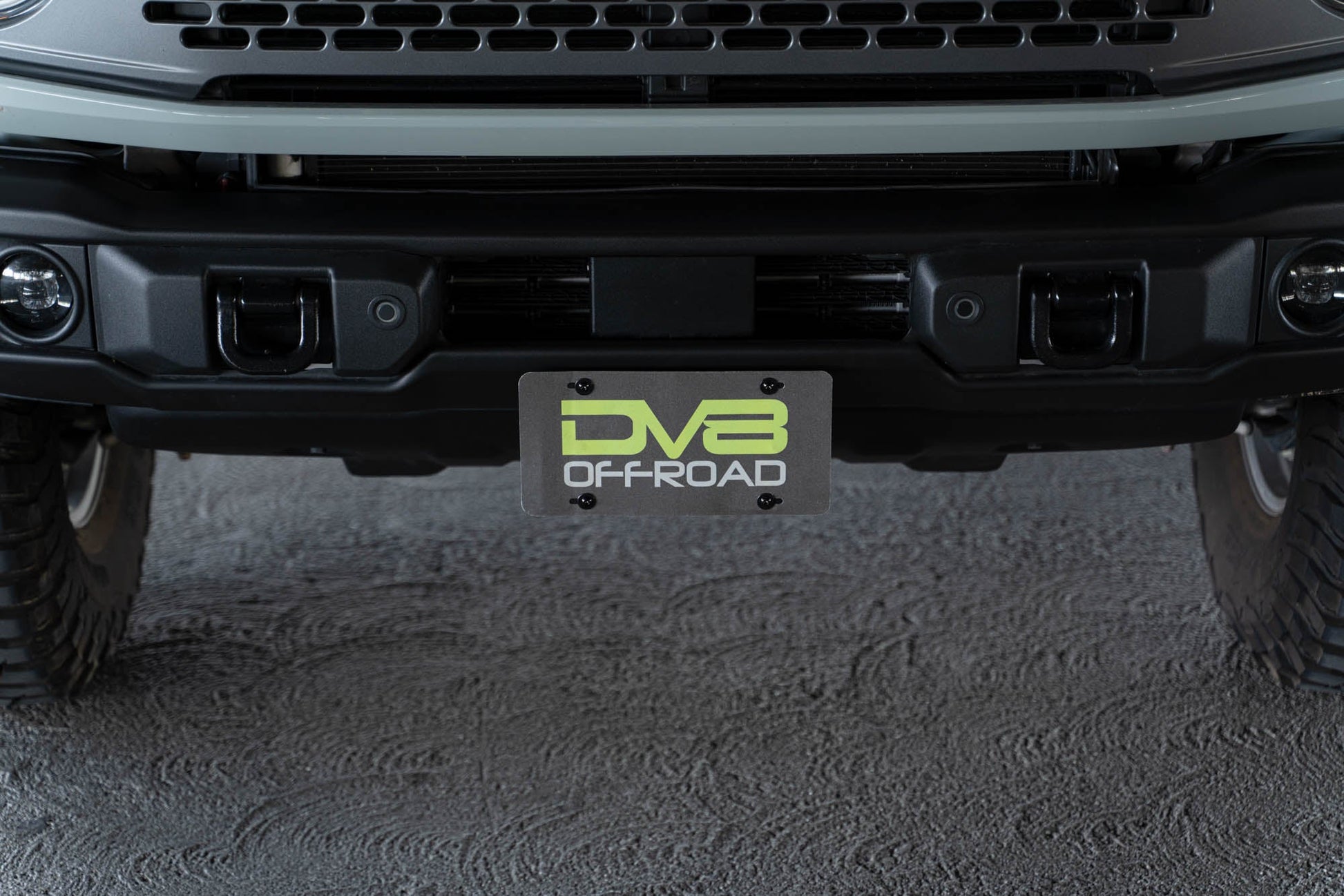 2021 2024 Ford Bronco Capable Bumper Front License Plate Mount DV8 Offroad-7