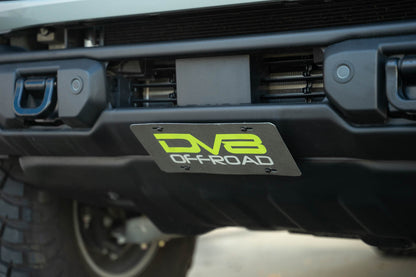 2021 2024 Ford Bronco Capable Bumper Slanted Front License Plate Mount DV8 Offroad