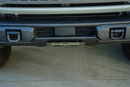 2021 2024 Ford Bronco Capable Bumper Slanted Front License Plate Mount DV8 Offroad-7