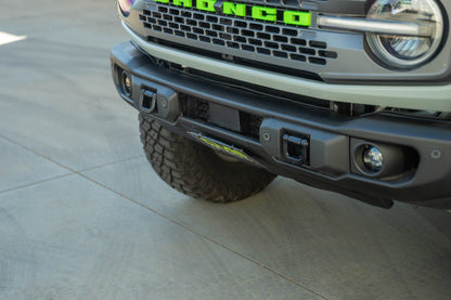 2021 2024 Ford Bronco Capable Bumper Slanted Front License Plate Mount DV8 Offroad-8