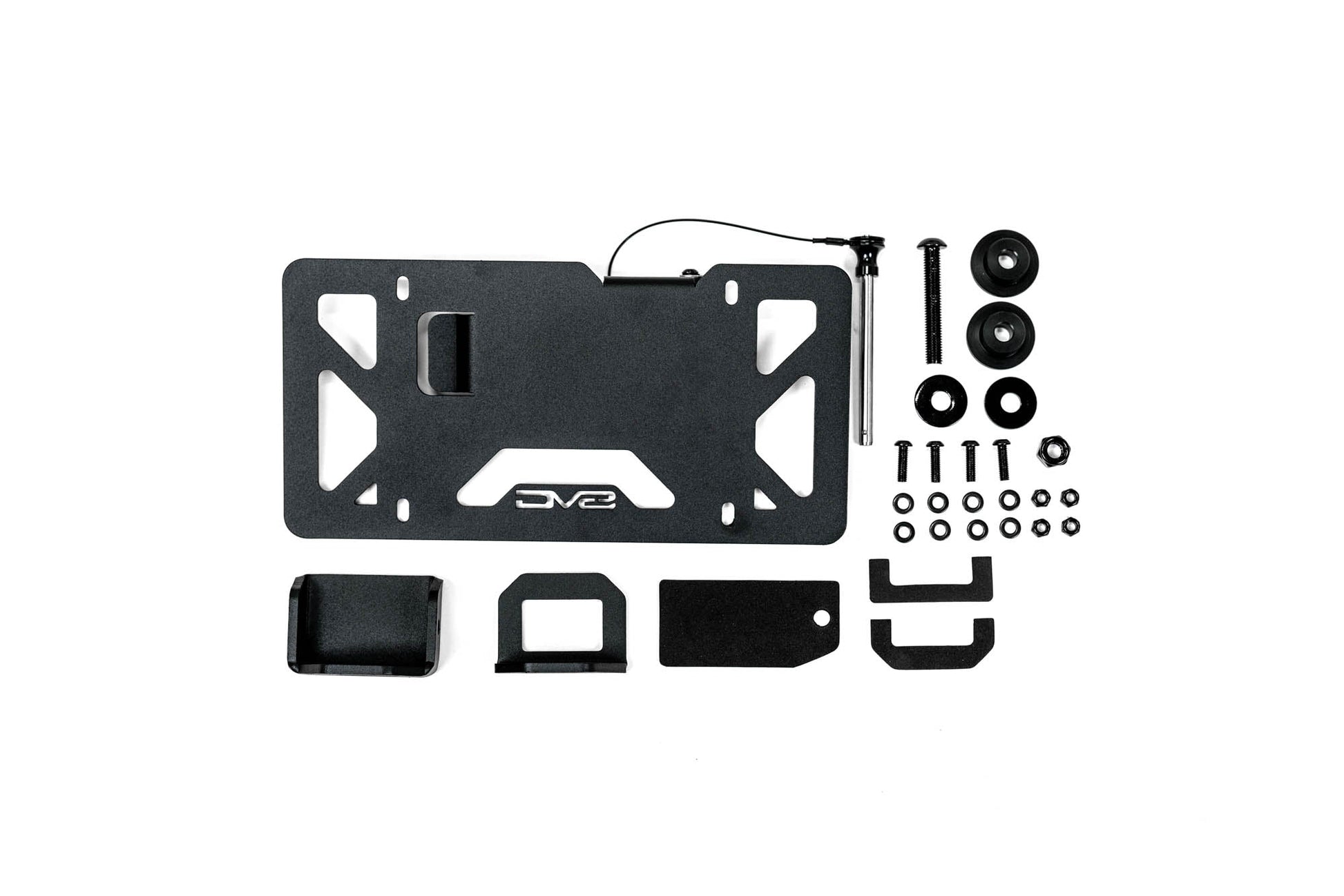 Universal Quick Release D Ring License Plate Mount DV8 Offroad-1