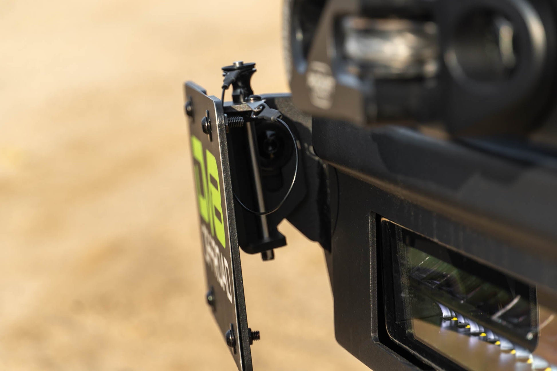 Universal Quick Release D Ring License Plate Mount DV8 Offroad-13