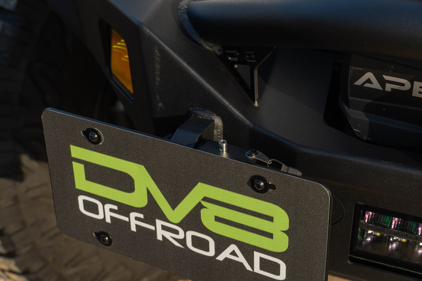 Universal Quick Release D Ring License Plate Mount DV8 Offroad-9