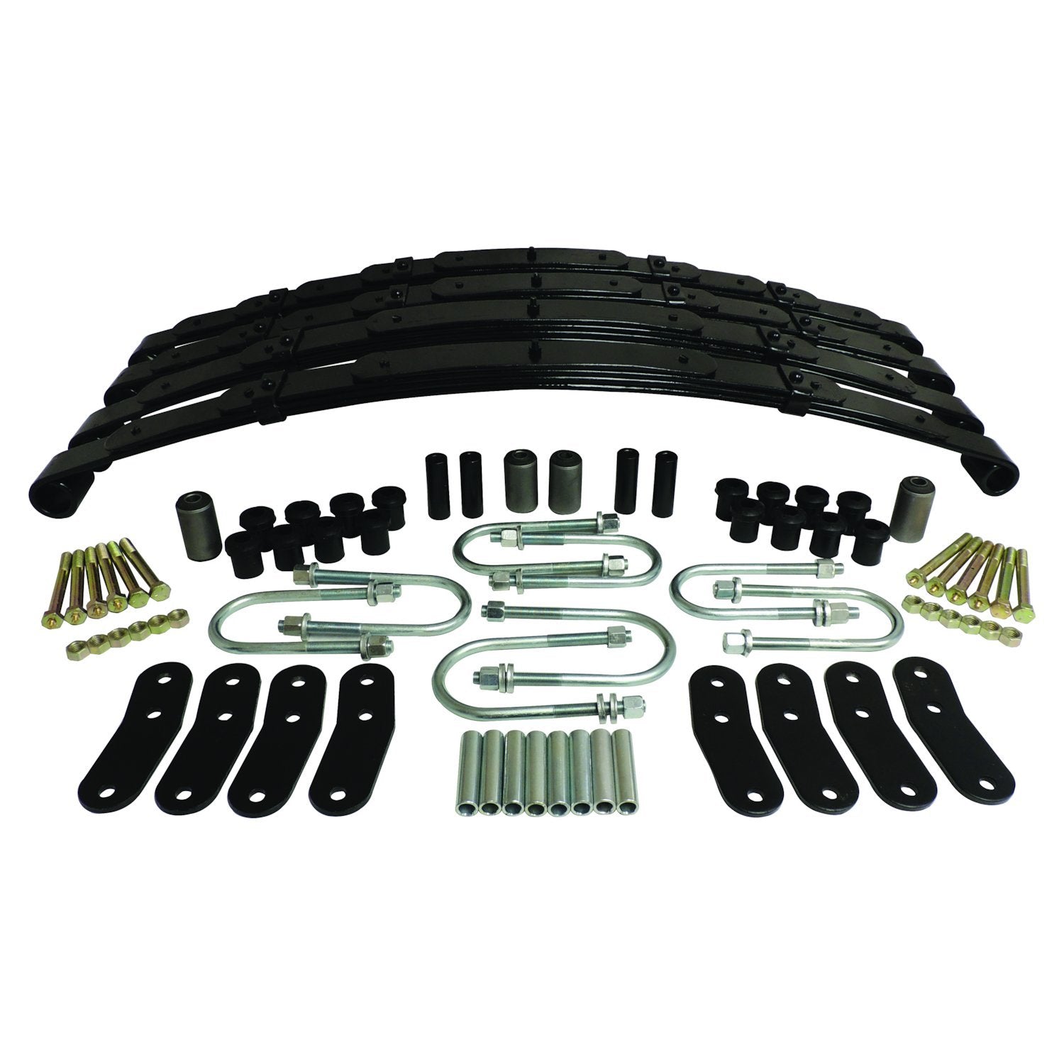 Front & Rear Leaf Spring Kit for 1987-1995 YJ Wrangler w/ Dana 35, 1-1.5 Inch Lift Crown Automotive