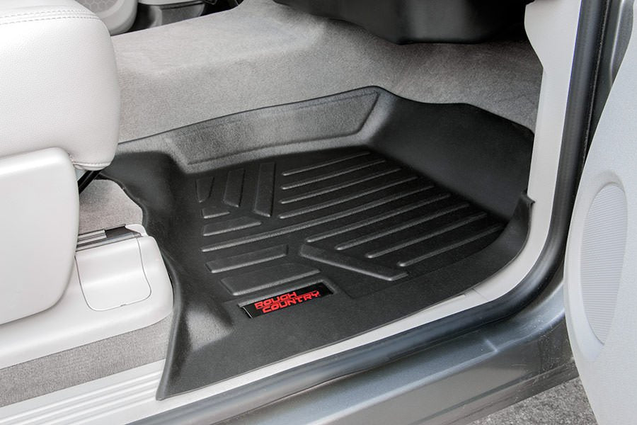 Rough Country Heavy Duty Floor Mats Front-07-13 Silverado/Sierra Rough Country