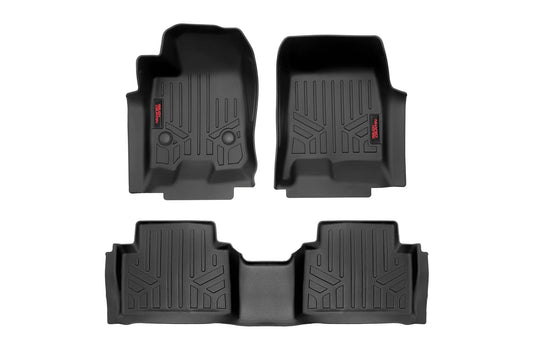 Floor Mats FR & RR Crew Chevy/GMC Canyon/Colorado 2WD/4WD (2023-2026) Rough Country