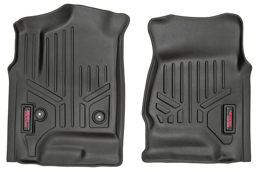 Rough Country Heavy Duty Floor Mats Front 14-19 Silverado/Sierra Rough Country