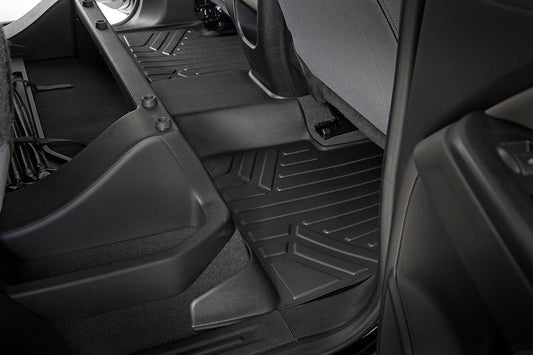 Floor Mats FR & RR Crew Chevy/GMC Canyon/Colorado 2WD/4WD (2015-2022) Rough Country-1