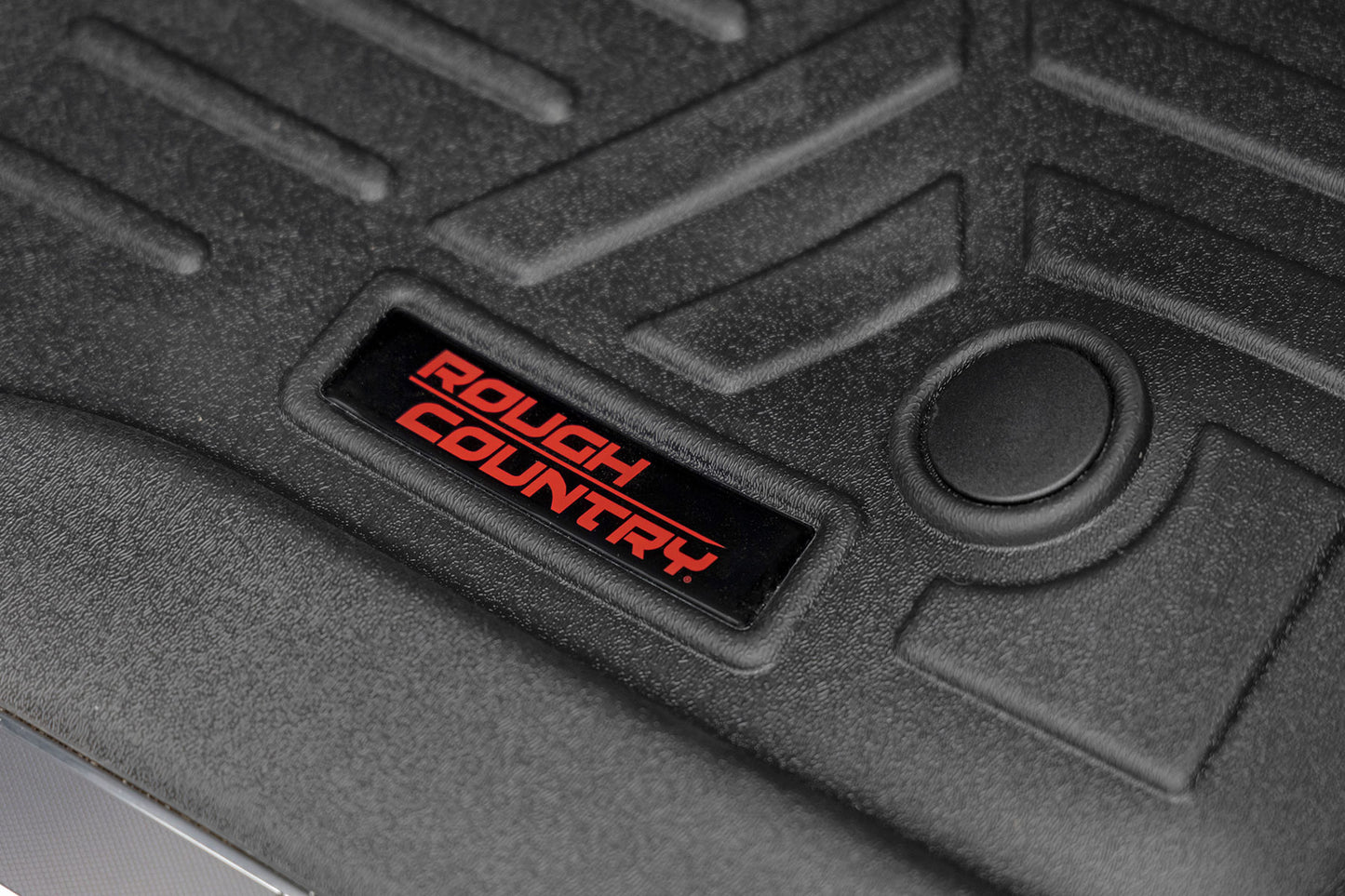 Rough Country Floor Mats Front and Rear Bucket Set 21-Up Chevy/GMC Tahoe/Yukon Rough Country