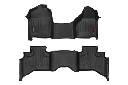 Heavy Duty Floor Mats Front/Rear-12-18 Dodge RAM 1500 Quad Cab Rough Country-1