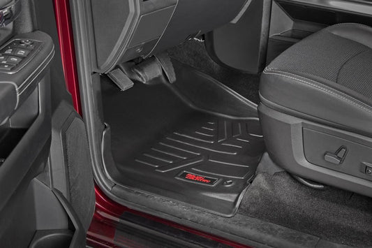 Heavy Duty Floor Mats [Front] - For 12-18 Dodge Ram, Crew/ Mega Cab Rough Country-1