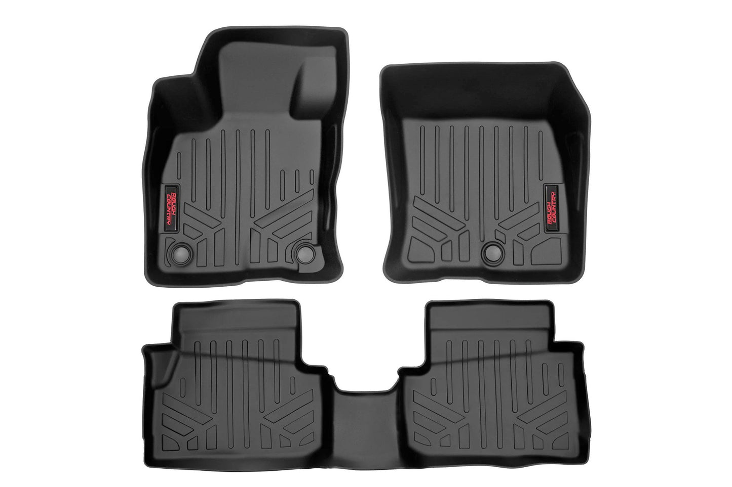 Rough Country Floor Mats Front and Rear Ford Maverick 2.5L Hybrid 4WD (22-23) Rough Country