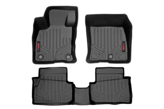 Rough Country Floor Mats Front and Rear Ford Maverick 2.5L Hybrid 4WD (22-23) Rough Country