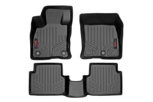 Rough Country Floor Mats Front and Rear Ford Maverick 2.0L EcoBoost 4WD (22-23) Rough Country