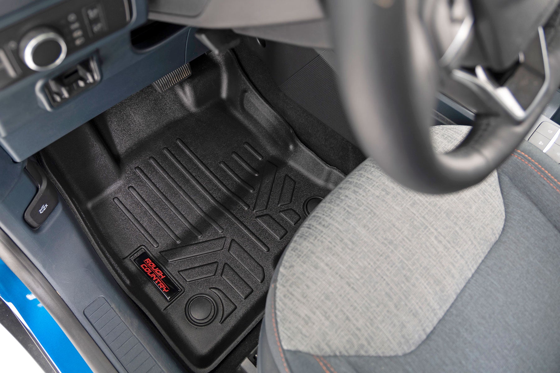 Rough Country Floor Mats Front and Rear Ford Maverick 2.0L EcoBoost 4WD (22-23) Rough Country