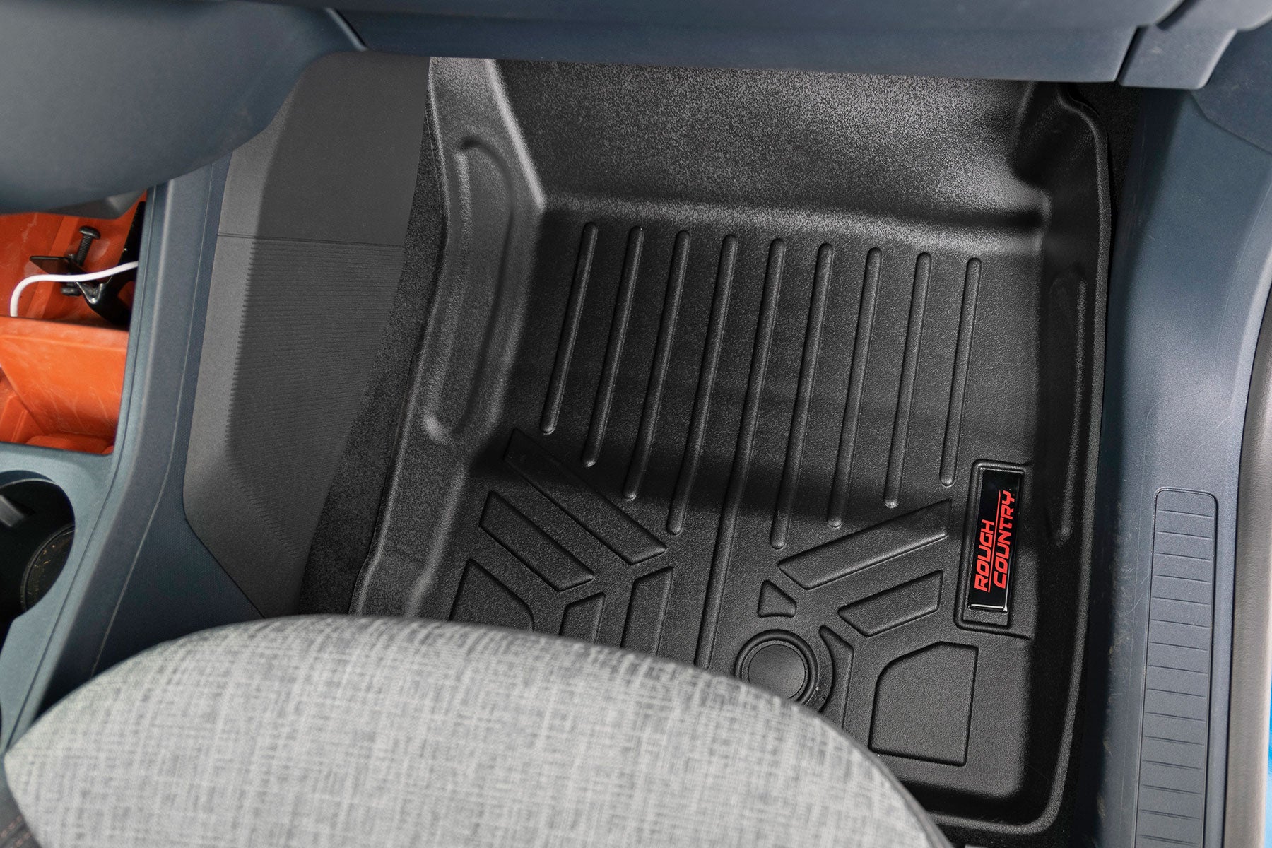 Rough Country Floor Mats Front and Rear Ford Maverick 2.0L EcoBoost 4WD (22-23) Rough Country