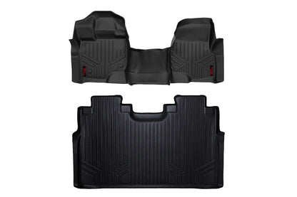 Floor Mats FR & RR Over Hump Ford F-150 (15-26)/F-150 Lightning (22-26)/Raptor (17-25) Rough Country