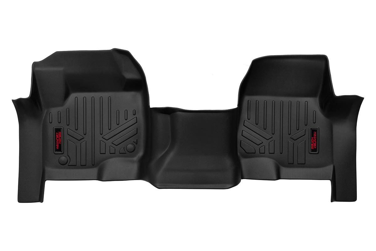 Rough Country Heavy Duty Floor Mats Front-17-20 Ford Super Duty Rough Country