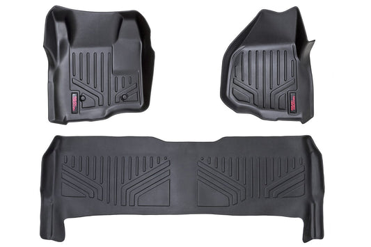 Floor Mats FR & RR Depressed Pedal Ford F-250/F-350 Super Duty (11-16) Rough Country