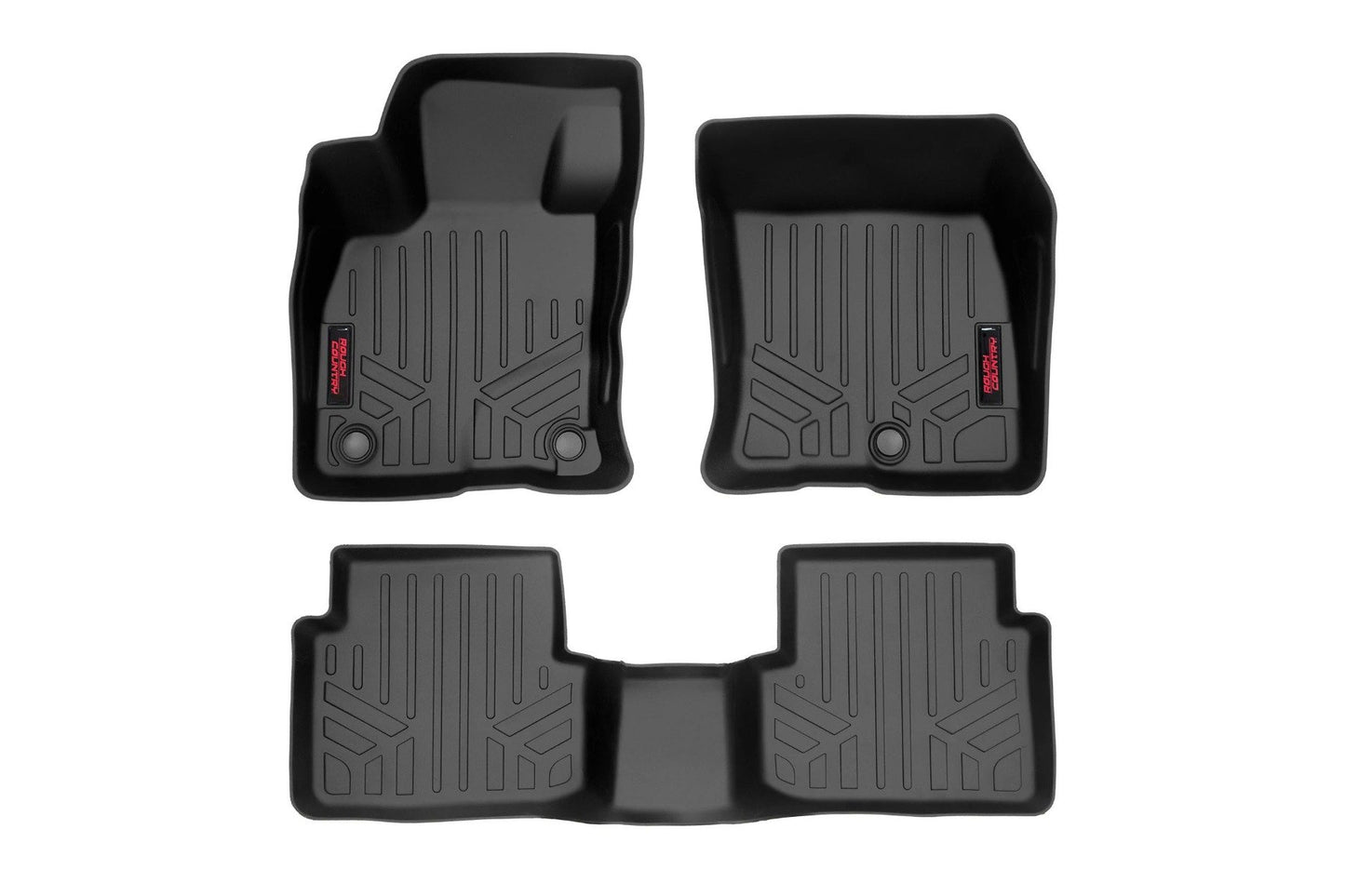 Rough Country Floor Mats Front and Rear 21-Up Ford Bronco Sport 4WD Rough Country