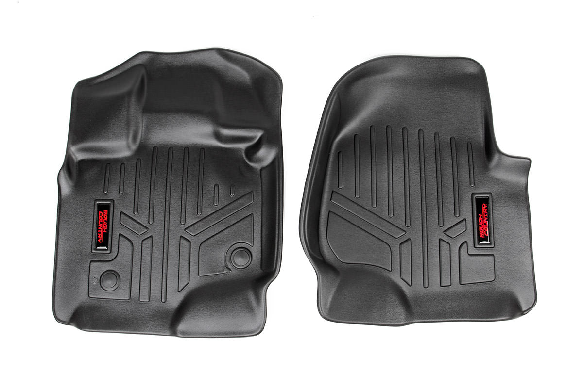 Rough Country Heavy Duty Floor Mats Front 15-20 Ford F-150 Rough Country
