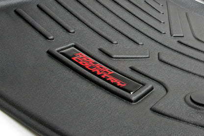Heavy Duty Floor Mats Front/Rear-15-Up Ford F-150 SuperCrew Cab Rough Country-1