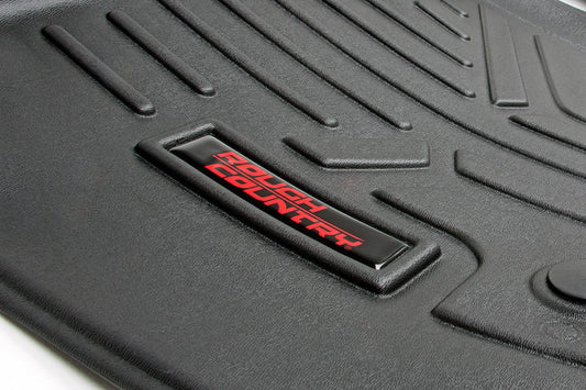 Floor Mats FR & RR FR Buckets Ford F-150 (15-26)/F-150 Lightning (22-26)/Raptor (17-25) Rough Country-1