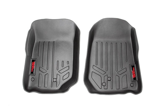 Rough Country Heavy Duty Floor Mats Front-07-13 Jeep JK Wrangler Rough Country
